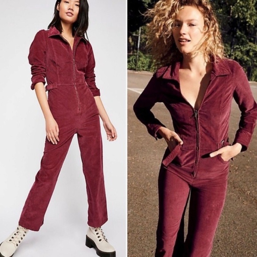 Free people corduroy jumpsuit